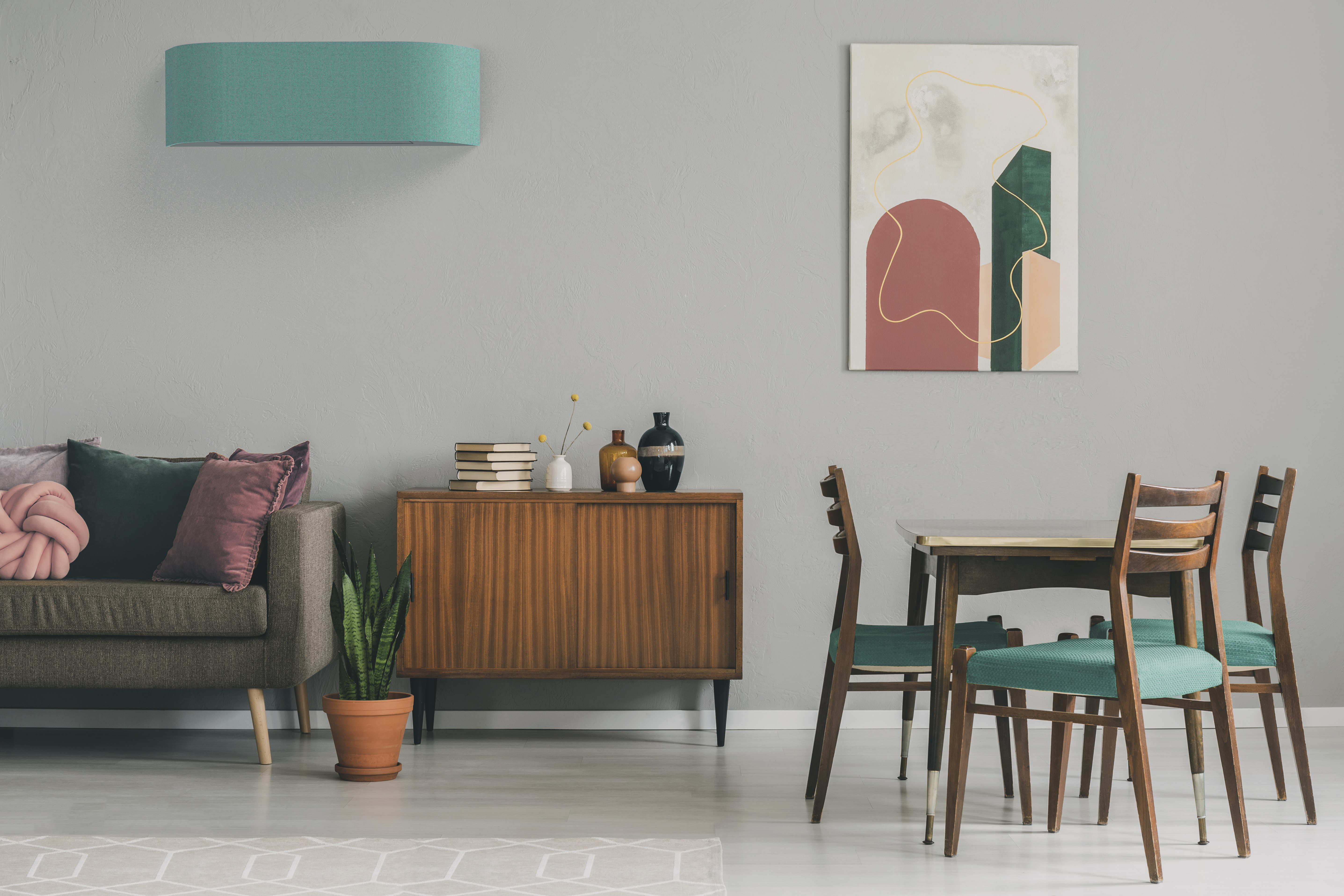 haori zeegroen wandmodel